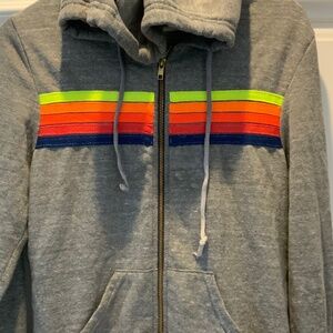 AVIATOR NATION ZIP UP HOODIE - SIZE S